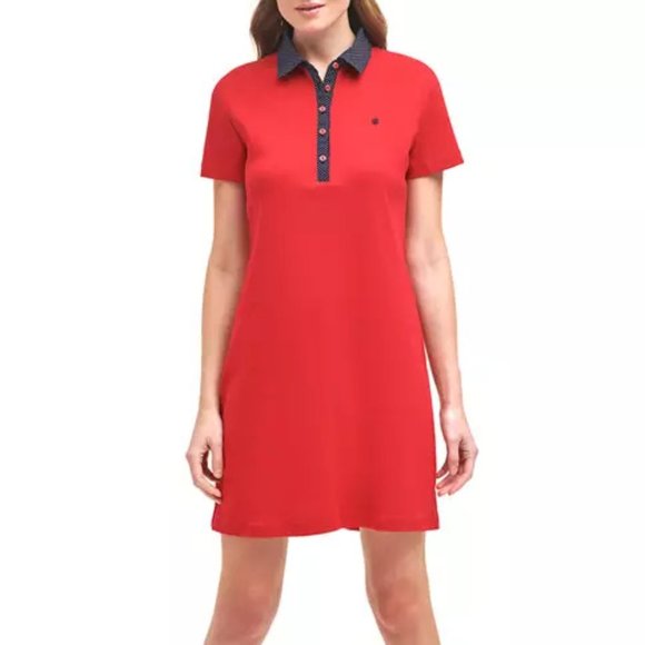 Tommy Hilfiger Dresses & Skirts - Tommy Hilfiger Red Polo Dress